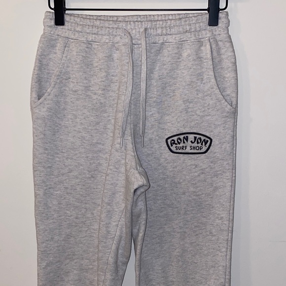 Ron Jon Surf Shop Gray Joggers Sweatpants with Drawstring Size XS - Picture 4 of 13